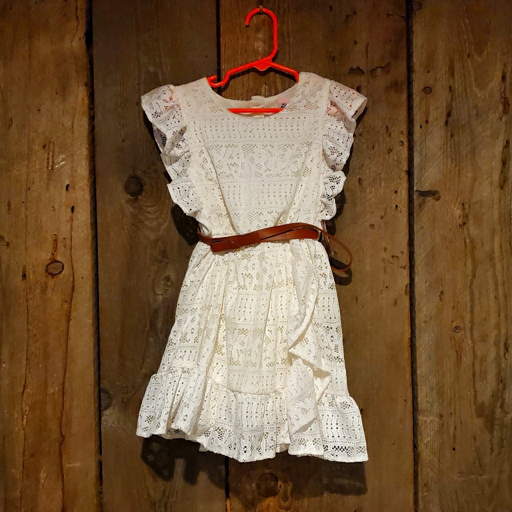 NWT Little lass cream lace dress